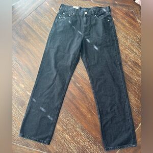 Aeropostale Men's Black Straight Jeans